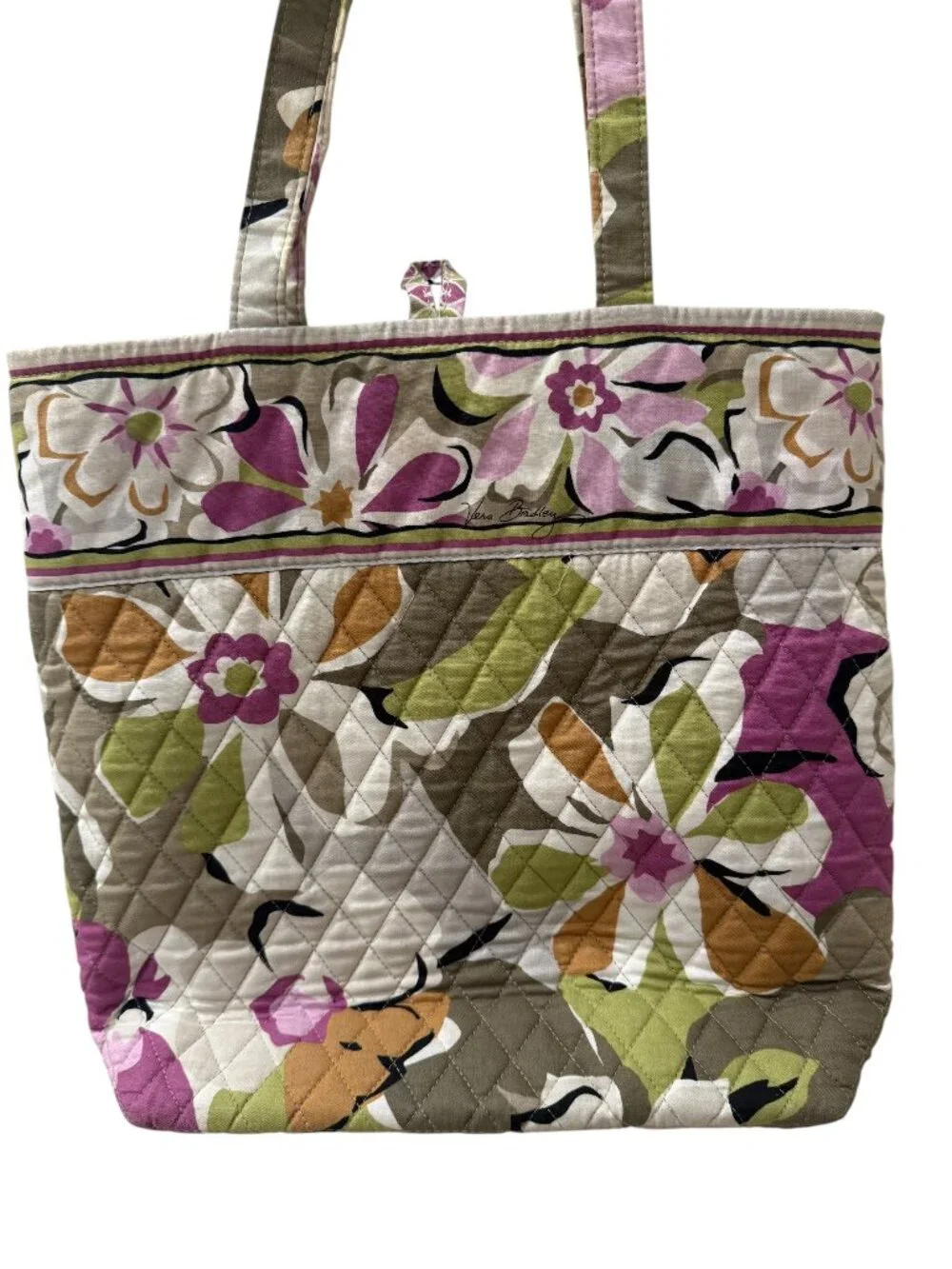 Vera Bradley Portobello Road Quilted Floral Tote / Shoulder Bag